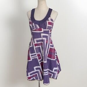 BCBG Max Azria Y2K Dress Ties Lined Buttons S